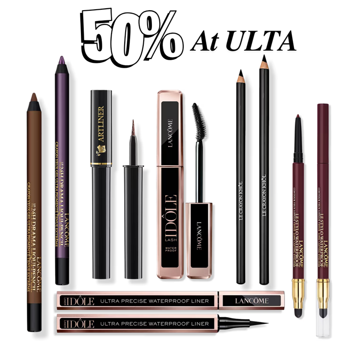 Lancome Liners and Mascaras 50% Off at Ulta Costs as Low as 