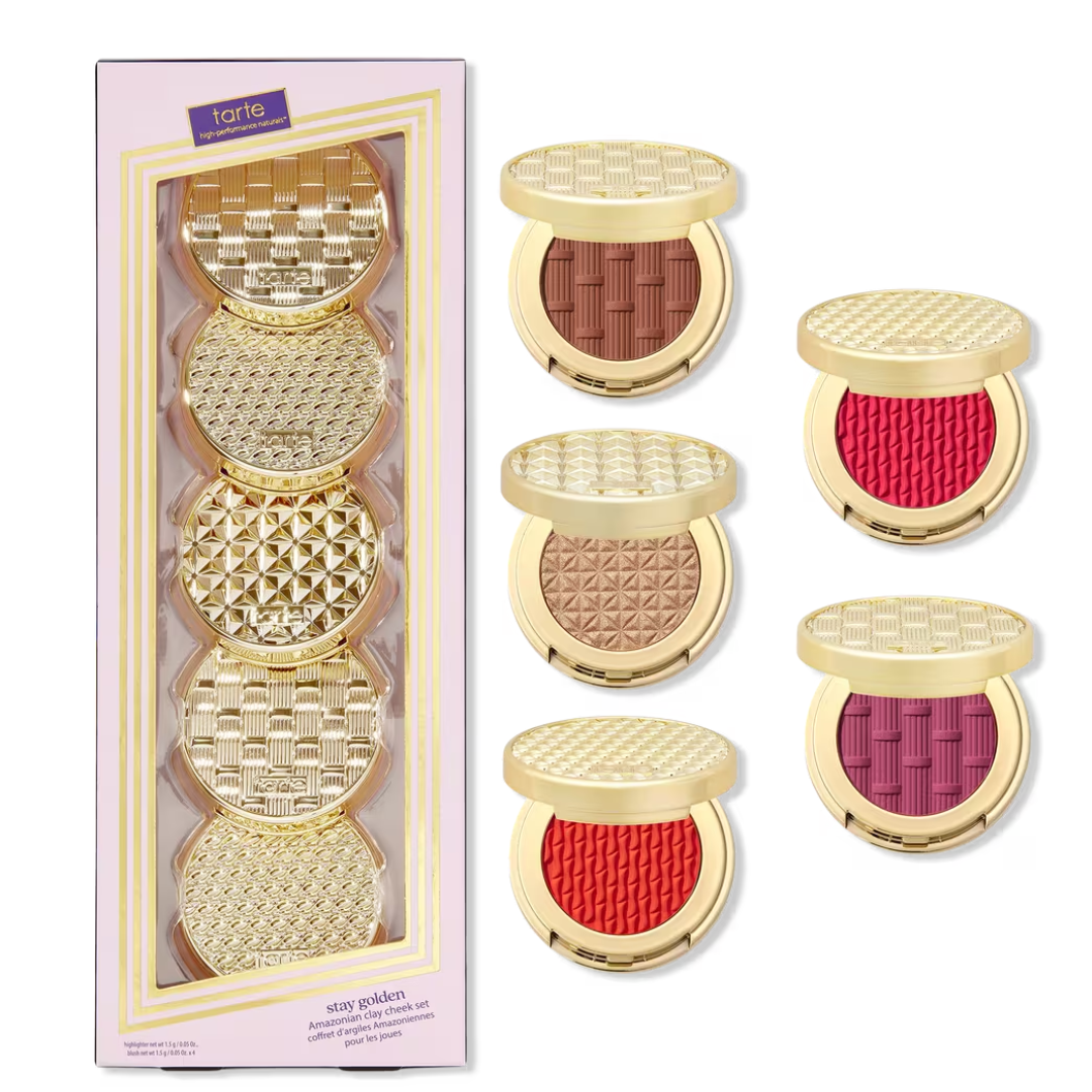 Tarte Keep Golden Amazonian Clay Cheek Set  + Free Transport